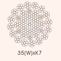 아연 도금 또는 아연 도금되지 않은 35wxk7 6mm